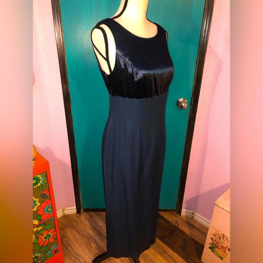 Y2K Satin Open Back Formal Maxi Dress Size M - Picture 4 of 9